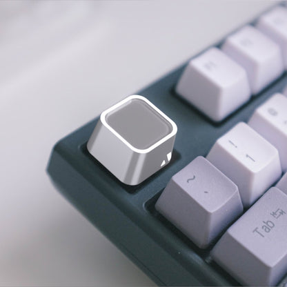 MONARCH Sapphire & Aluminum Keycap – Argento Silver